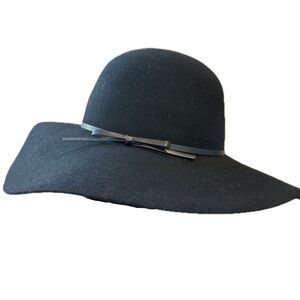 a new day Black Wide-Brim Hat
